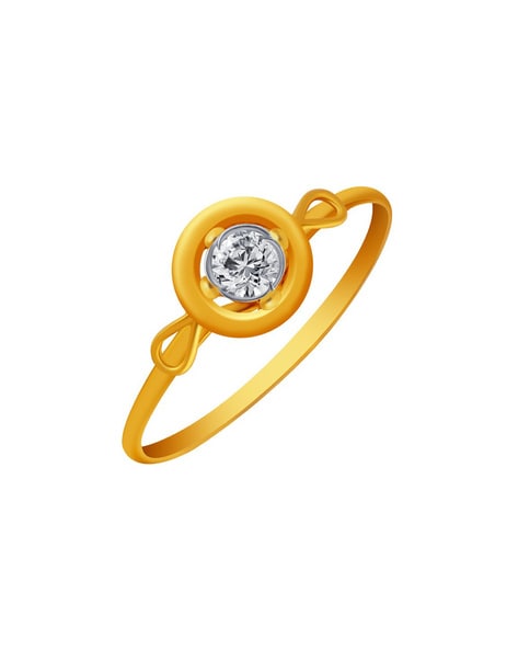 PC Chandra 18K White Gold Diamond Flower Rings Collection Online