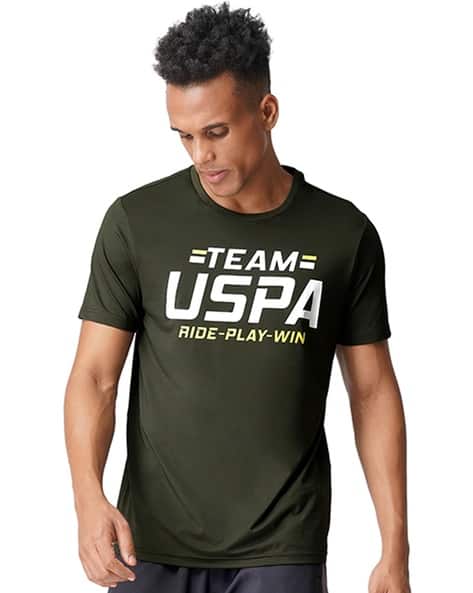 U.S. Polo Assn. Brand Print Crew-Neck T-shirt