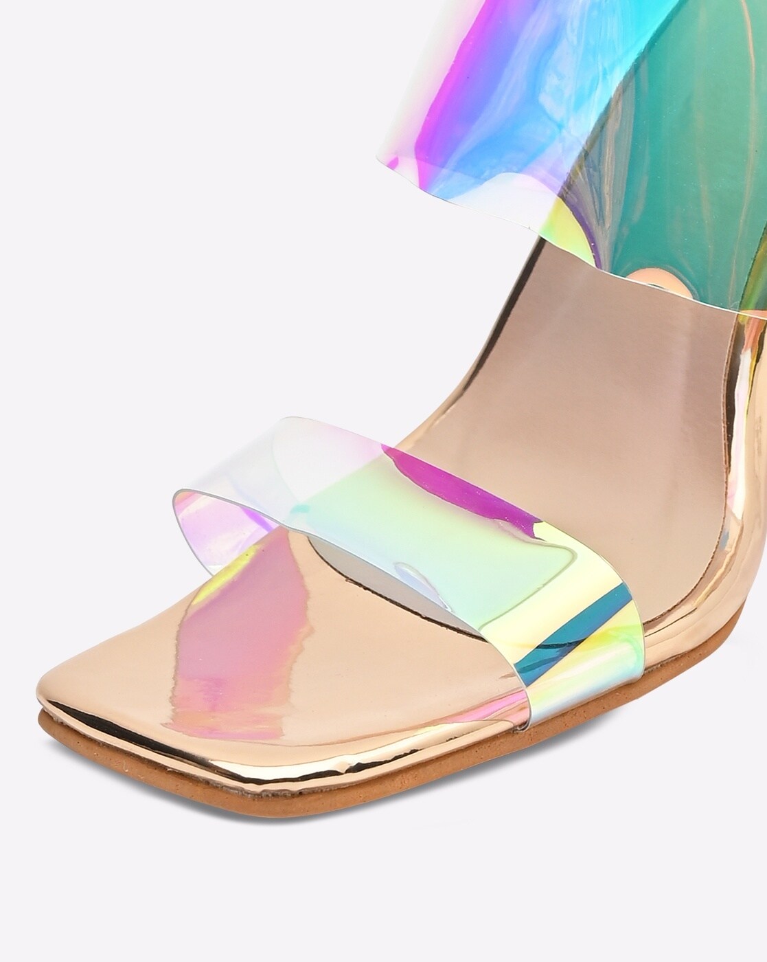 Buy GIANVITO ROSSI Jaipur Holographic Leather Embellished Ankle-strap  Sandals - Indigo At 60% Off | Editorialist