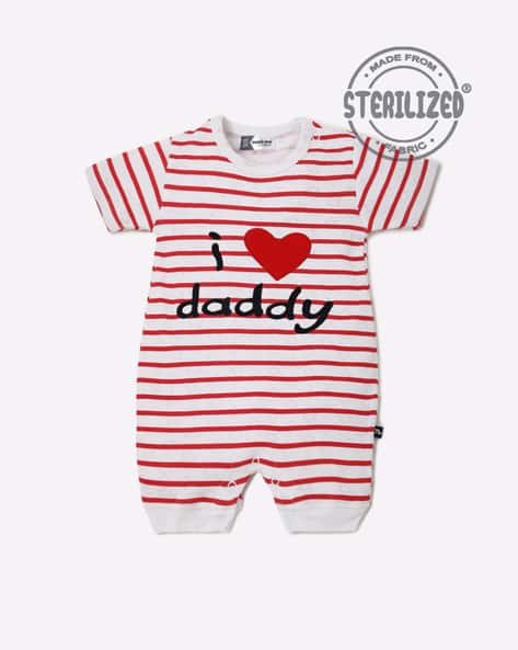 Buy White Red Rompers Onesies for Infants by MOM'S LOVE Online