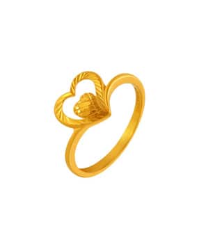 p.c. chandra jewellers Yellow Gold Heart-Design Ring-picture-12