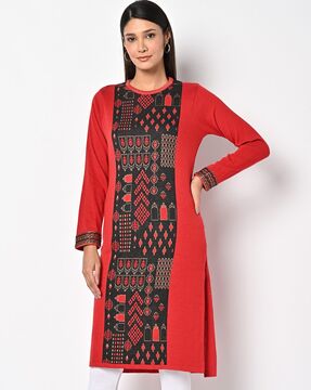 Long discount kurti sweater