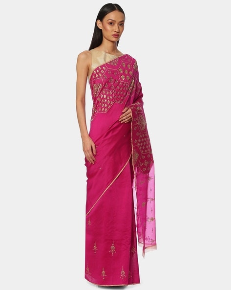 Patan Patola Silk Cherry Red Saree – Sunasa