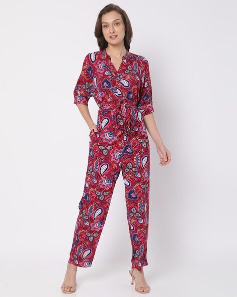 Vero moda hot sale floral jumpsuit