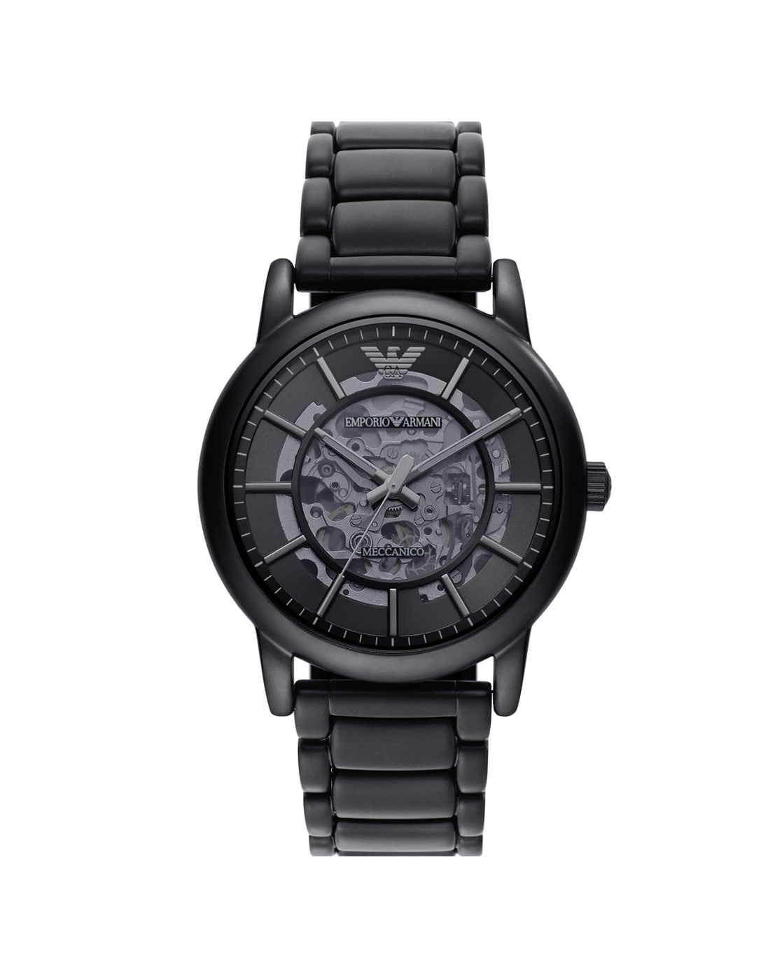 Emporio armani black deals metal watches