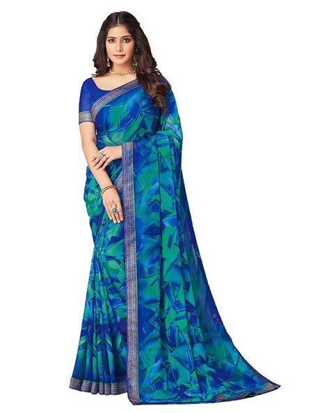 Buy Magenta Bandhani Printed Crepe Gota Saree with Blouse Piece |  SEP21/SR/04/RUNG3 | The loom