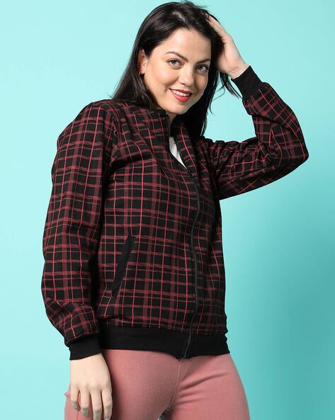 Cozy Wishes Red Plaid Winter Jacket - Red – Kate & Kris