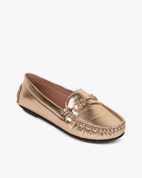 Rose cheap gold loafers