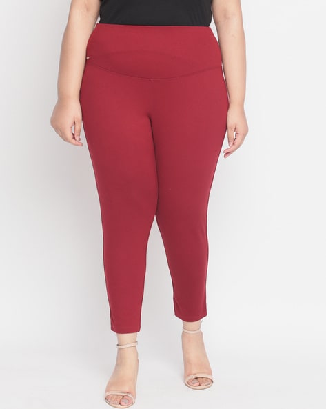 Buy Women's Plus Size Full Length Jeggings with Pocket Detail and  Elasticised Waistband Online