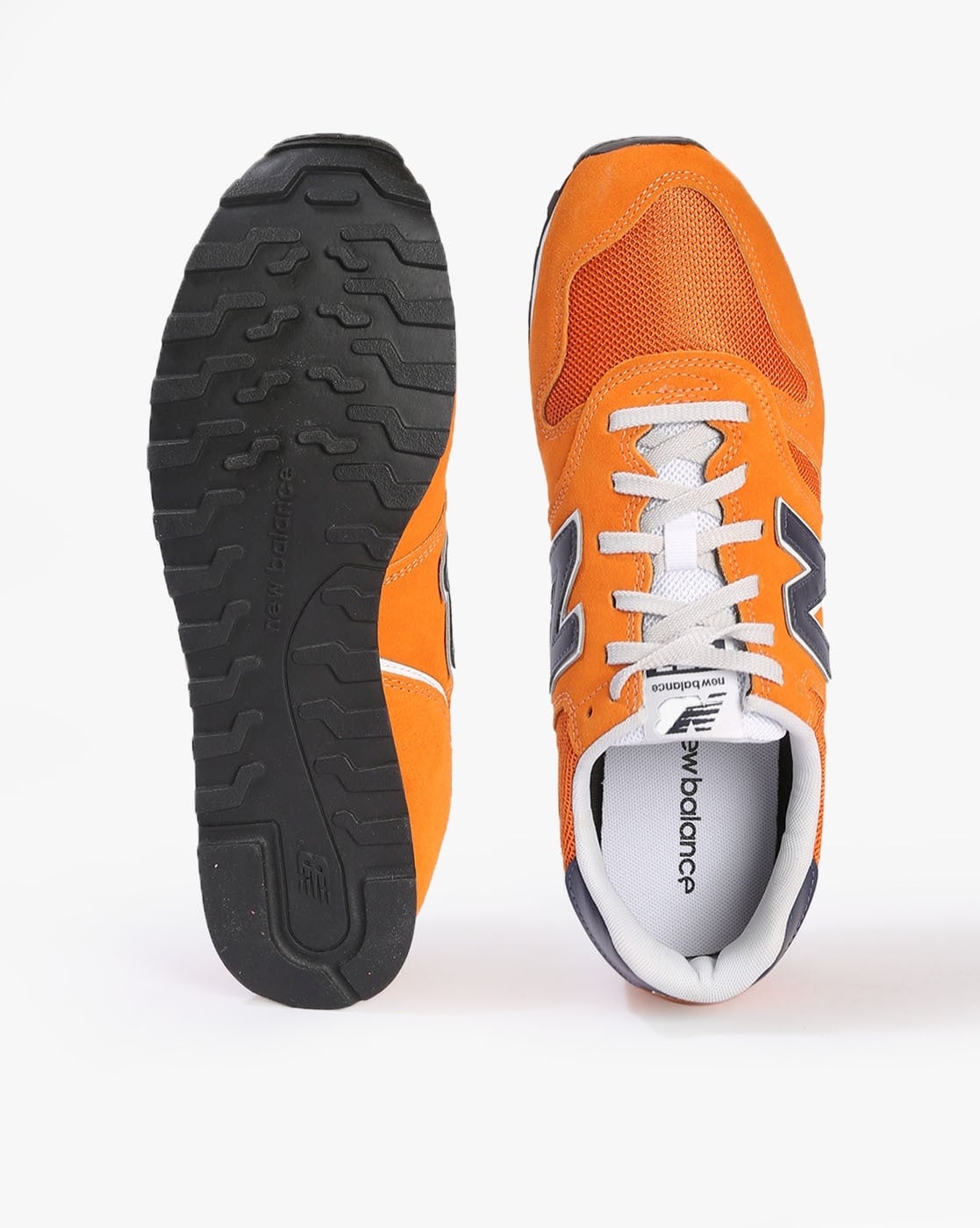 New balance cheap orange sneakers