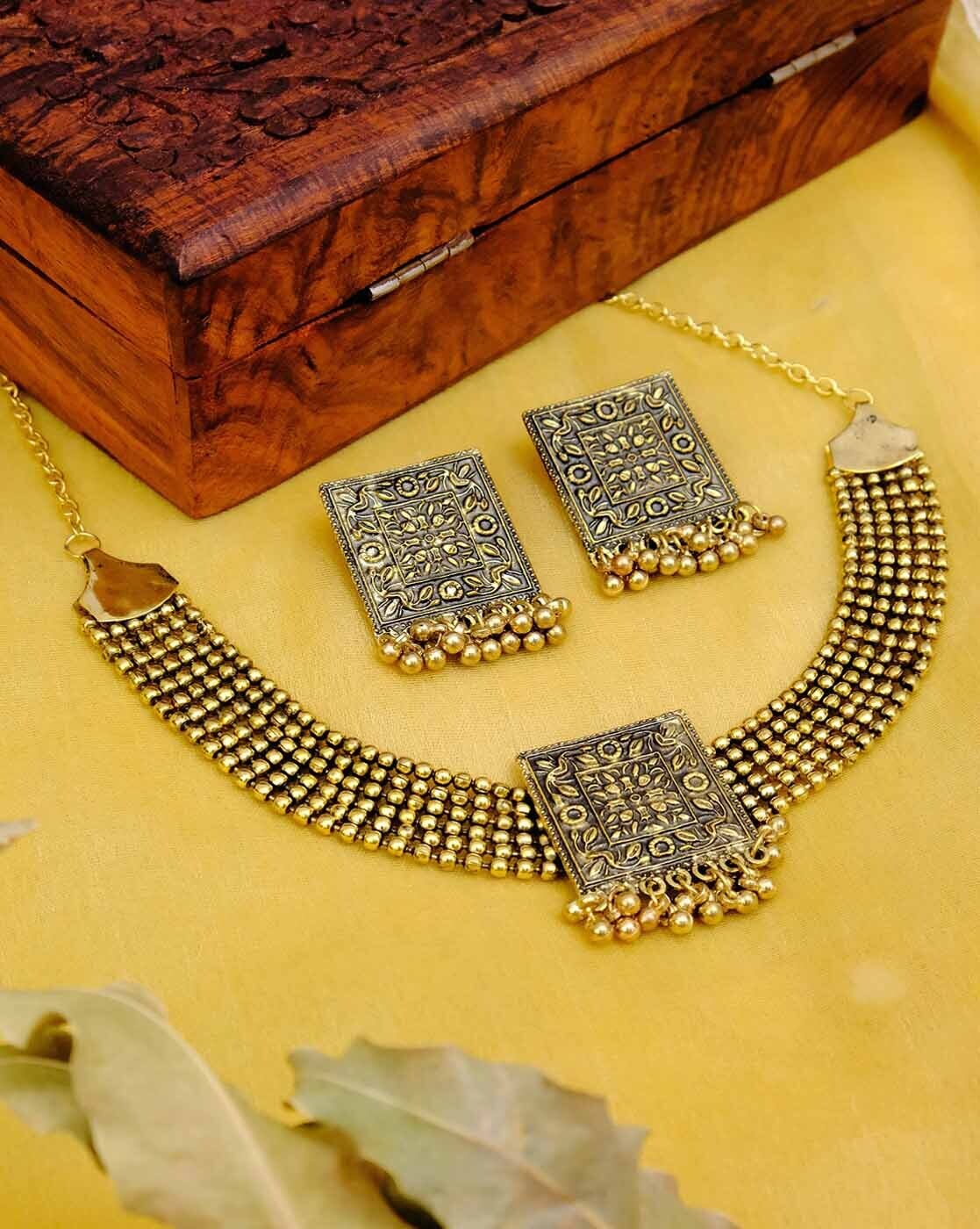 oxidized gold jewellery online