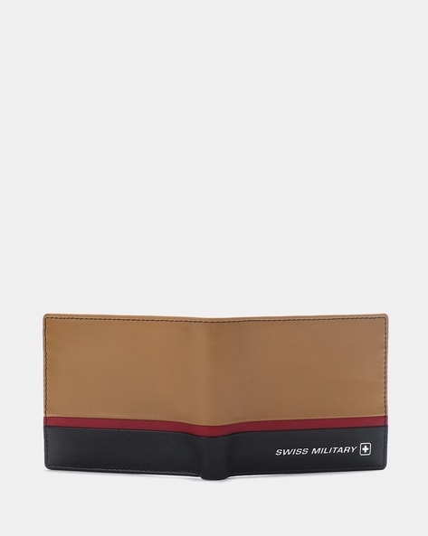 Leather Bi Fold Swiss Military Men Brown Wallet, Card Slots: 5 at best  price in Ghaziabad