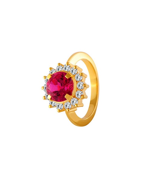 P.C. Chandra Jewellers - A sleek diamond ring with ruby for women. Gift  this precious piece to a precious soul! Shop online from  www.pcchandraindiaonline.com #PCChandra #PCChandraJewellers #DiamondsForYou  #buyjewelleryonline #ShopOnline #ruby ...