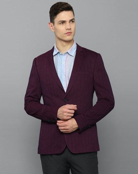 Double Breasted Blazer with Notched Lapel