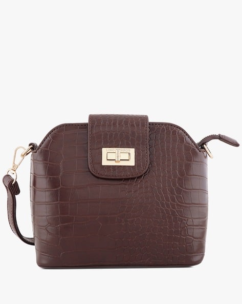Price History of Lino Perros Croc-Embossed Sling Bag with - Main Image