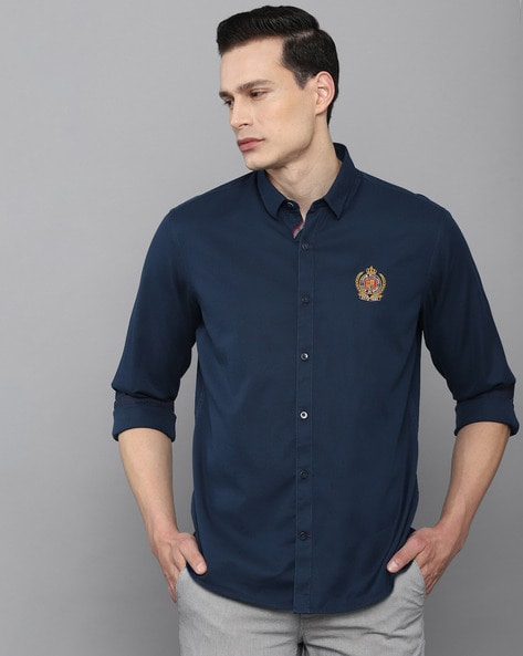 Louis Phillipe Male Branded Printed Shirts