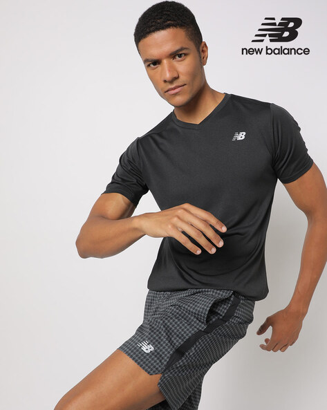 New balance v neck t shirts online