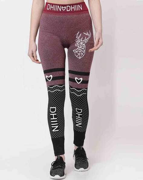 KLOTTHE Graphic Print Slim Fit Jeggings