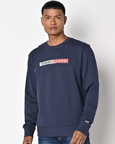 tommy jeans small logo crew