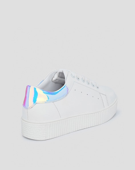Y.R.U. Hologram Lace-Up Platform Sneakers | Hot Topic