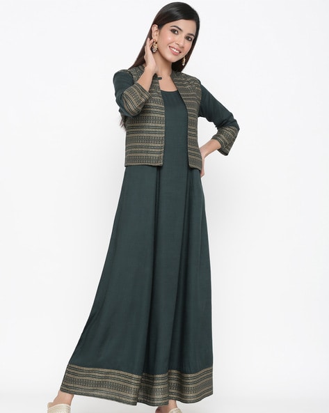 RAAKA Women Kurta Ethnic Jacket Set - Buy RAAKA Women Kurta Ethnic Jacket  Set Online at Best Prices in India | Flipkart.com