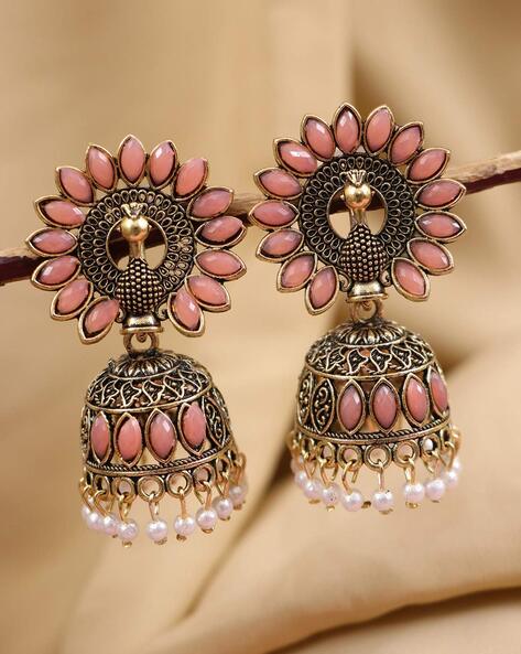 Earrings store peacock jhumka