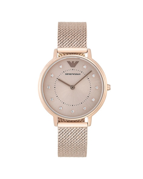 Armani watch shop mesh strap