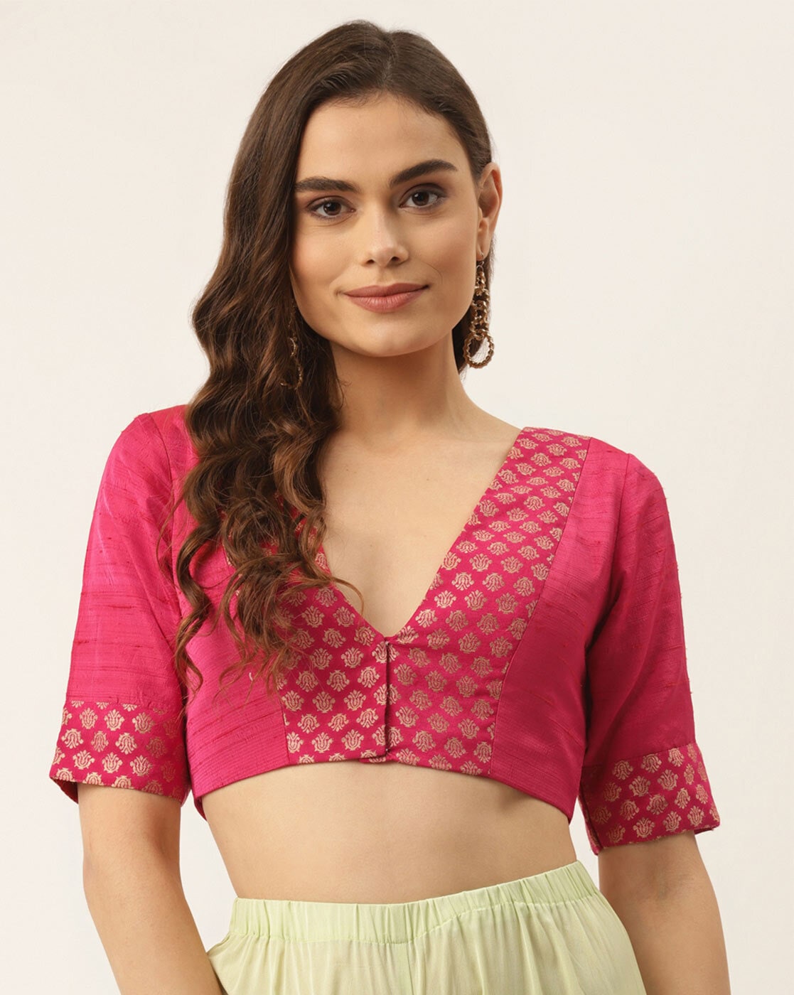 Buy Pink Blouses for Women by Niharikaa Designer Studio Online ...