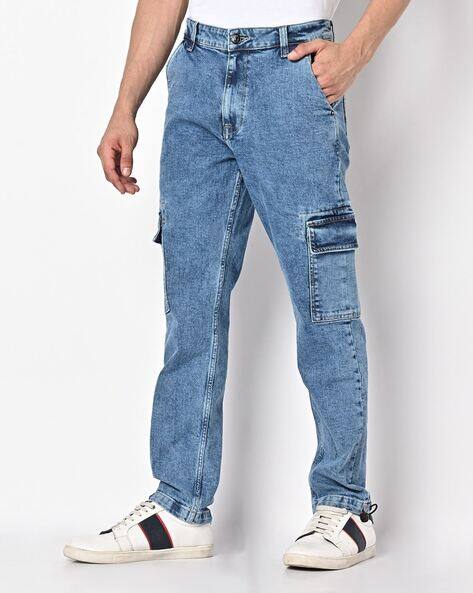 Produkt By Jack & Jones Men Acid Mid-Wash Slim Fit Jeans