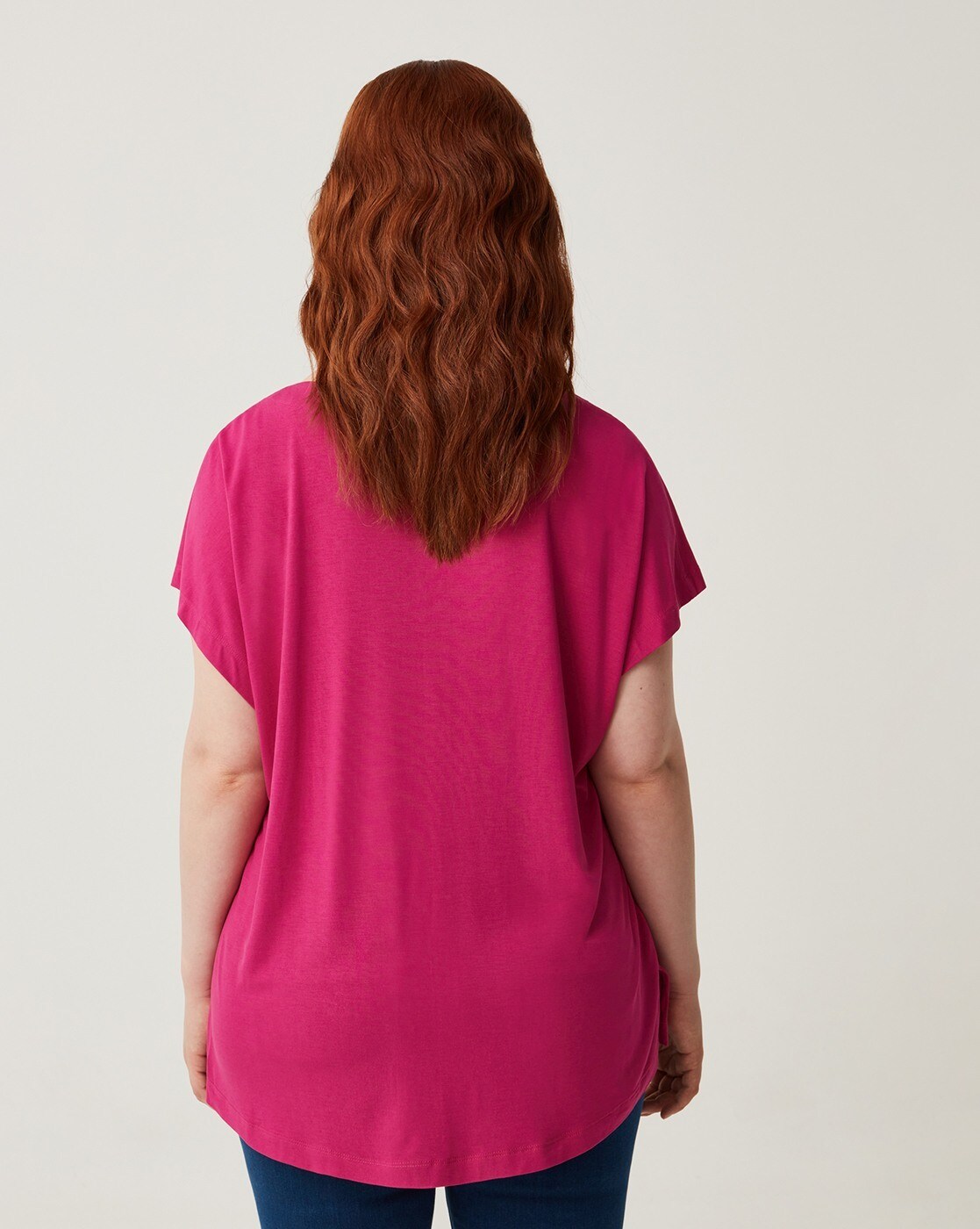 sissycos Women's V-Neck Short-Sleeve T-Shirt Loose-Fit Shirts