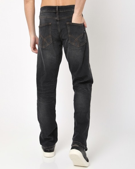 Men Mid-Rise Straight Fit Rodeo Denim Jeans