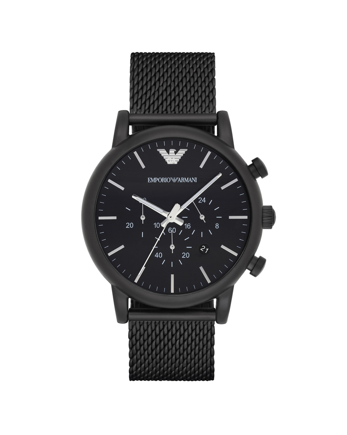 armani mesh strap watch