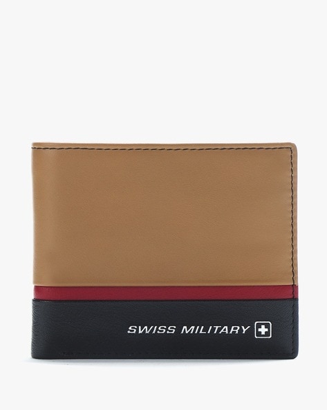 Swiss Military Colourblock Leather Bi-Fold Wallet