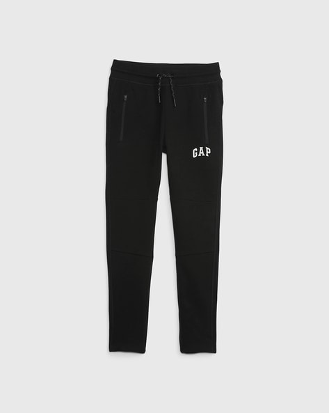 Slim Fit Track Pants with Drawstring Waist