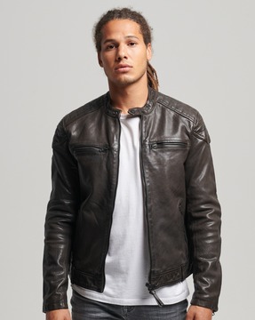 Moto racer leather outlet jacket