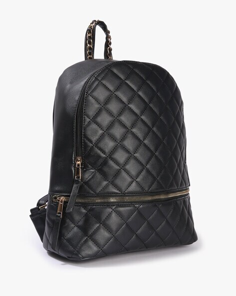 Black quilted clearance backpacks