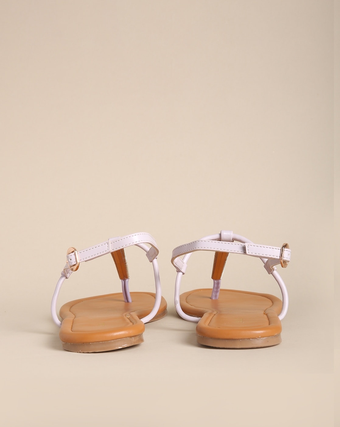 New Look strappy tie up flat sandals in white | ASOS