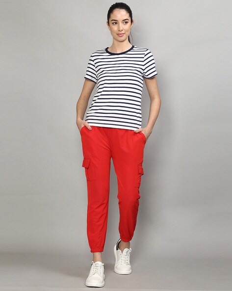 Buy Red  Green Trousers  Pants for Women by GRACIT Online  Ajiocom