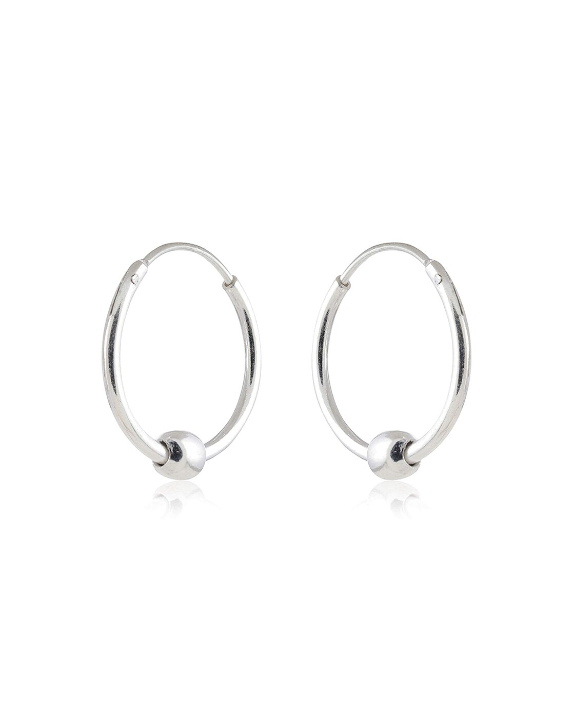 Silver 100MM Hoop Earrings | Claire's US