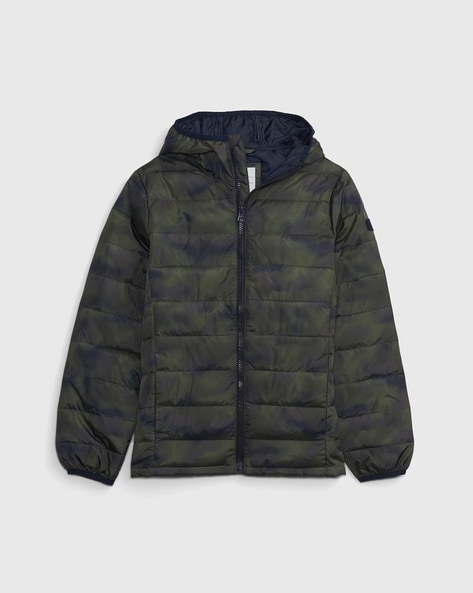 Gap Kids Camouflage Print Zip-Front Hoodie