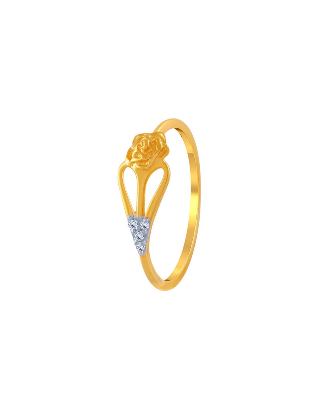 P.C. Chandra Jewellers 18K (750) Yellow-Gold Ring for Women, Yellow Gold :  Amazon.in: Fashion