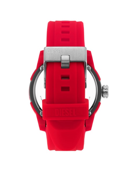 Diesel Men's Cliffhanger Chronograph, Red Enamel and Stainless Steel Watch  - DZ4637 | Watch Republic