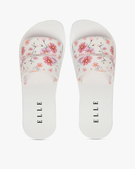 White flower 2025 flip flops