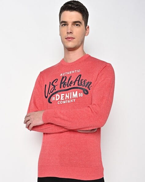 Logo Print Crew-Neck Pullover