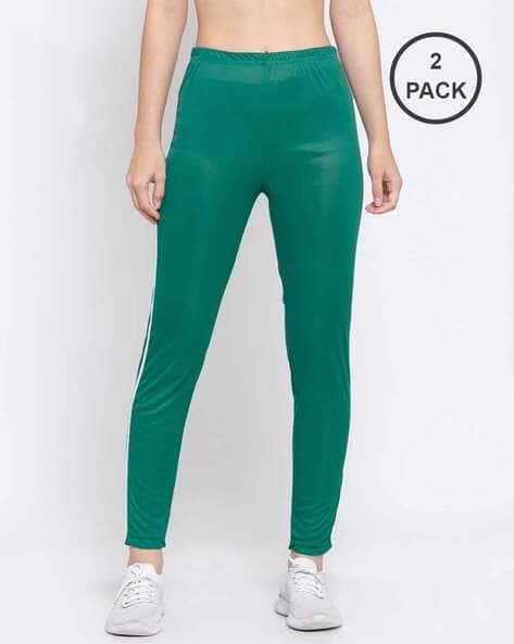 KLOTTHE Pack of 2 Striped Sports Leggings