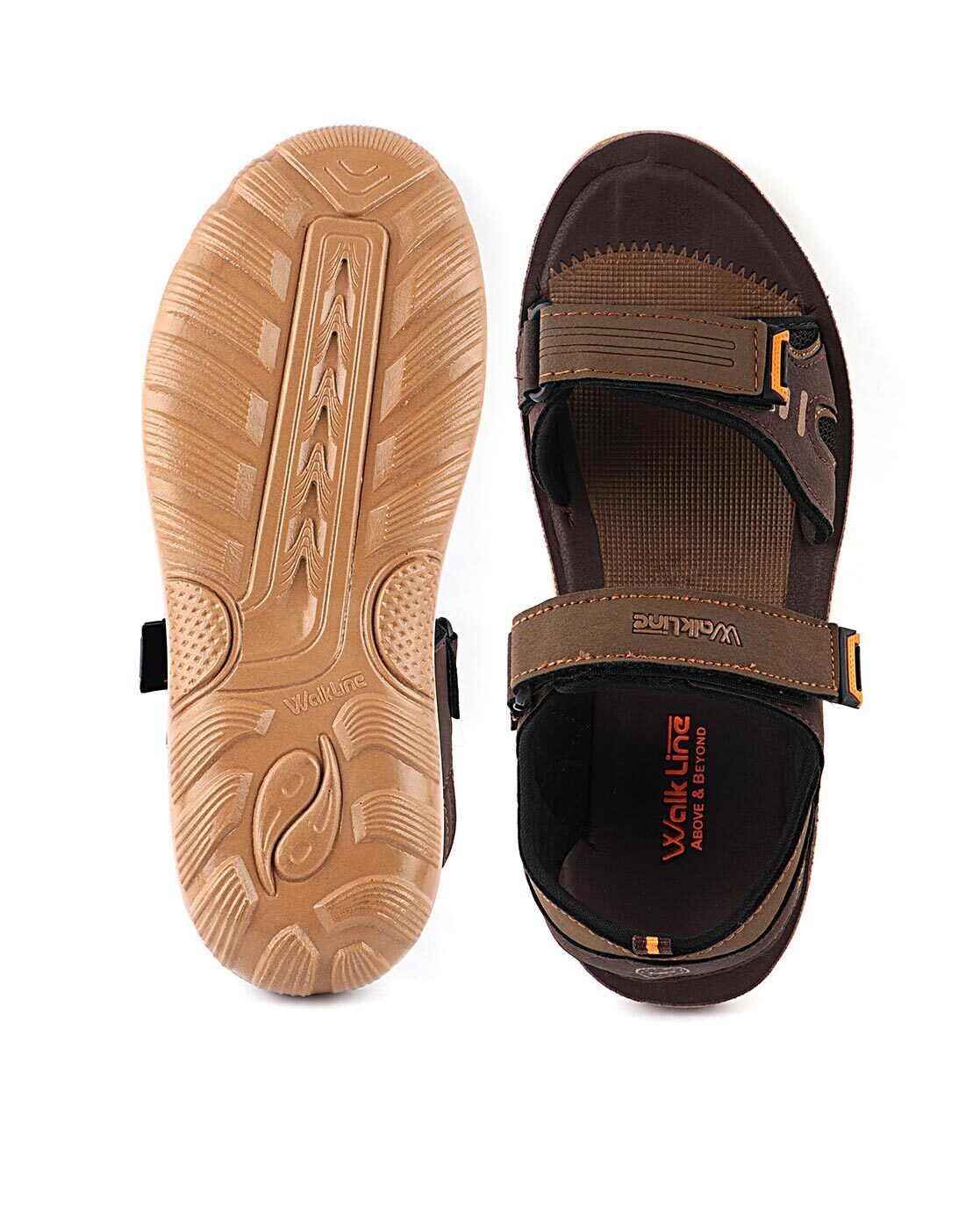 Buy Brown Sandals for Men by WALKLINE Online Ajio