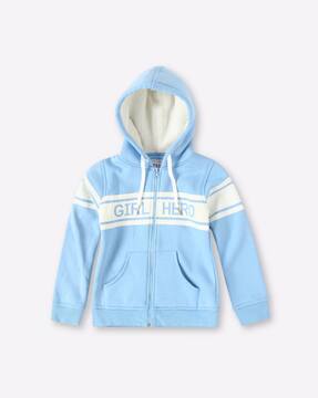 Buy Light Blue Sweatshirts & Hoodie for Girls by Tiny Girl Online