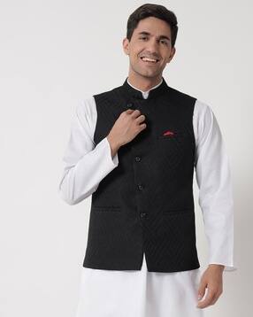 maxence Nehru Jacket with Welt Pockets-picture-40
