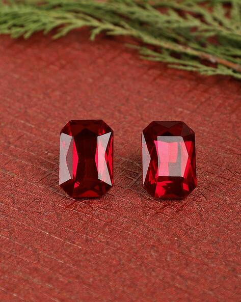 Red earrings sale studs