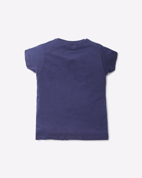 Buy Navy Blue Tshirts for Girls by KG FRENDZ Online